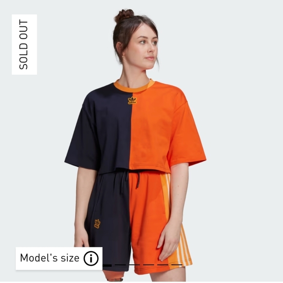 NWT Adidas Originals Split Two Tone Shorts Grey Black Small *AS SEEN ON TV* - Picture 9 of 14